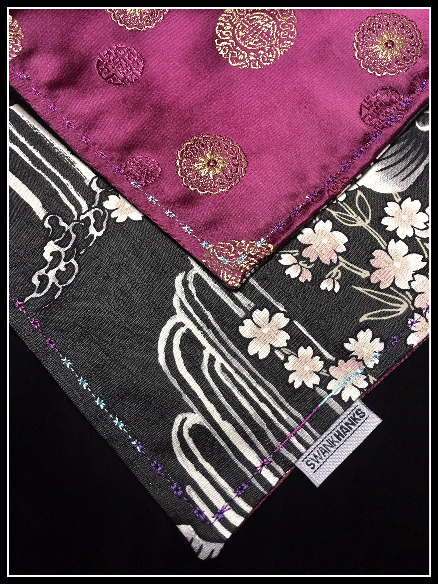 Black Koi (pink/gold silk) One Off