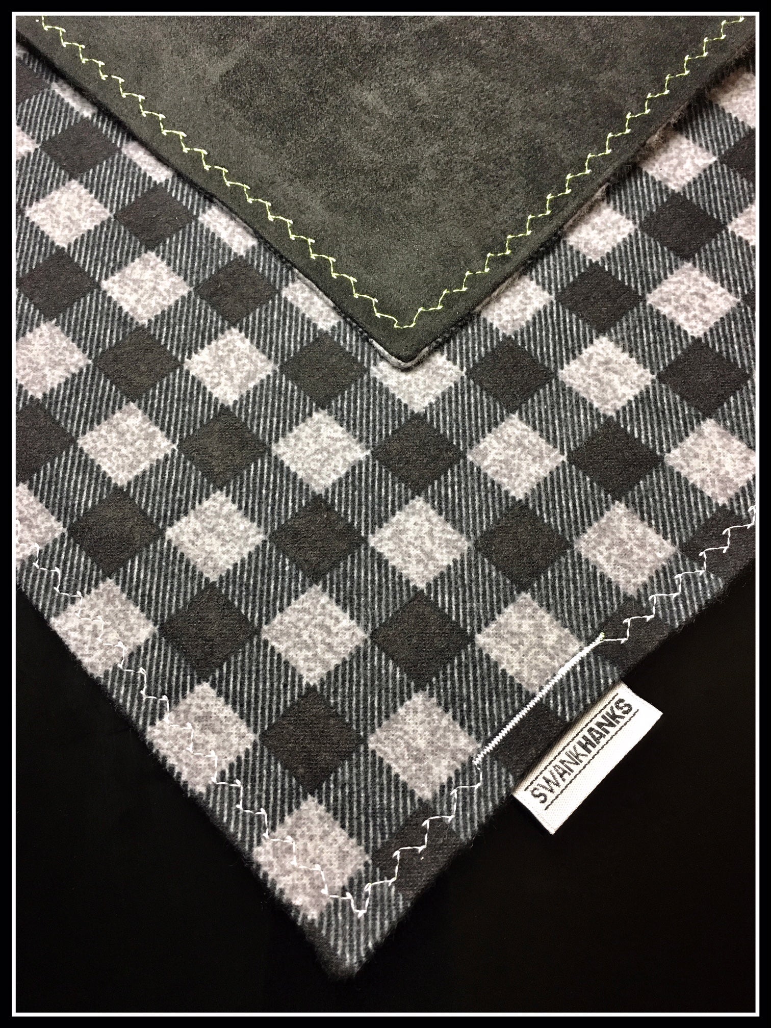 Grey/Black Flannel
