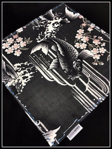 Black Koi One-Off (Blue/White Dragon Silk)