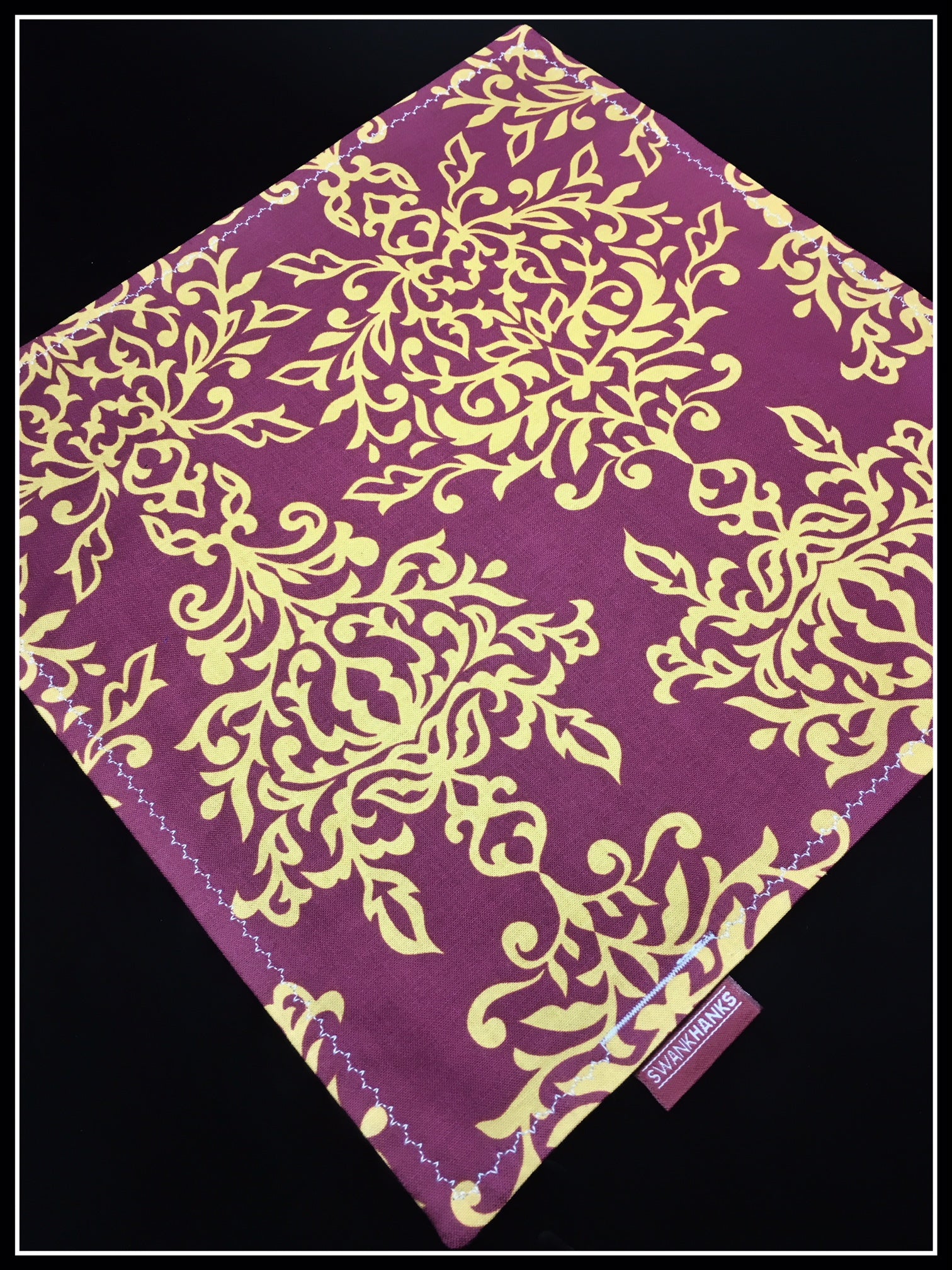 Burgundy Damask
