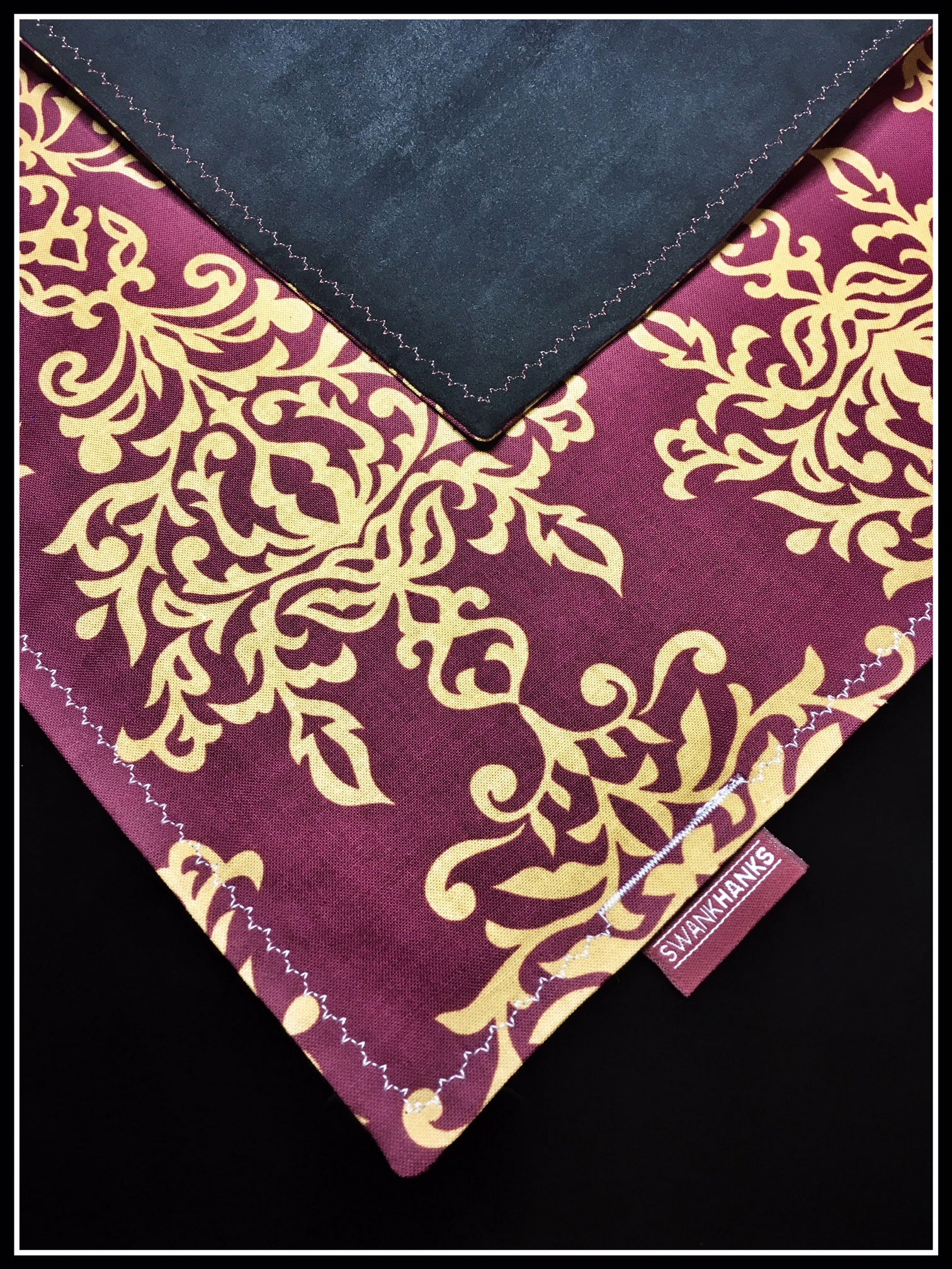 Burgundy Damask