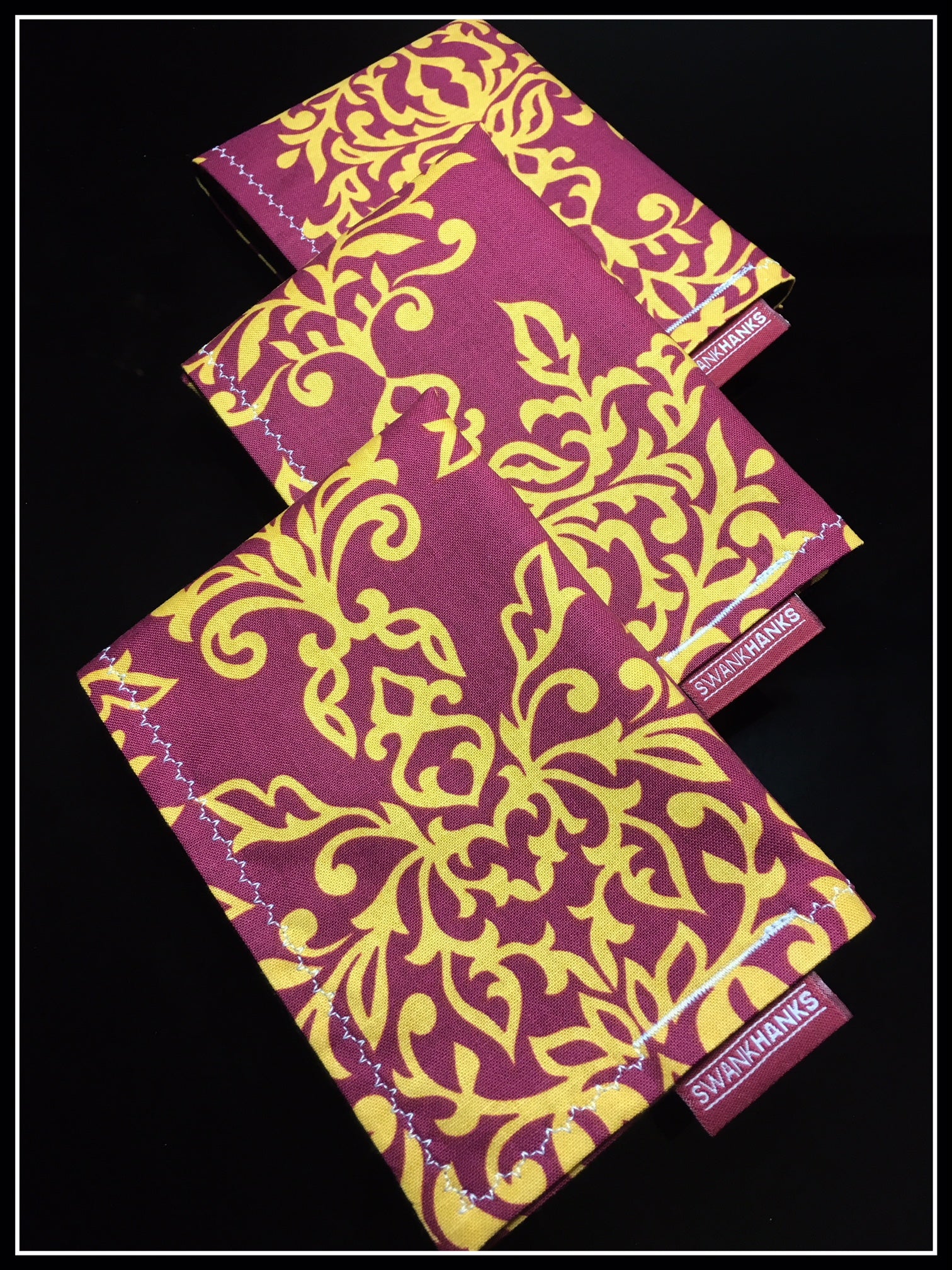 Burgundy Damask