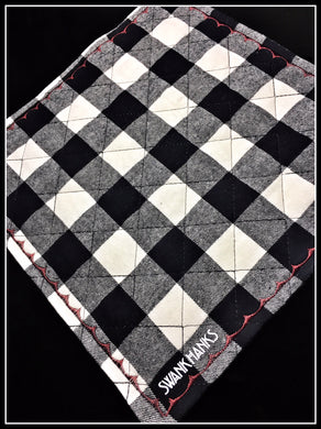 Quilted Buffalo Plaid One-Off (Red stitch)