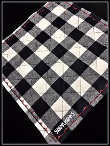 Quilted Buffalo Plaid One-Off (Red stitch)