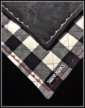Quilted Buffalo Plaid One-Off (Red stitch)