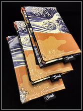 Hokusai Kanaga Wave Orange Linen Canvas (Preorder)