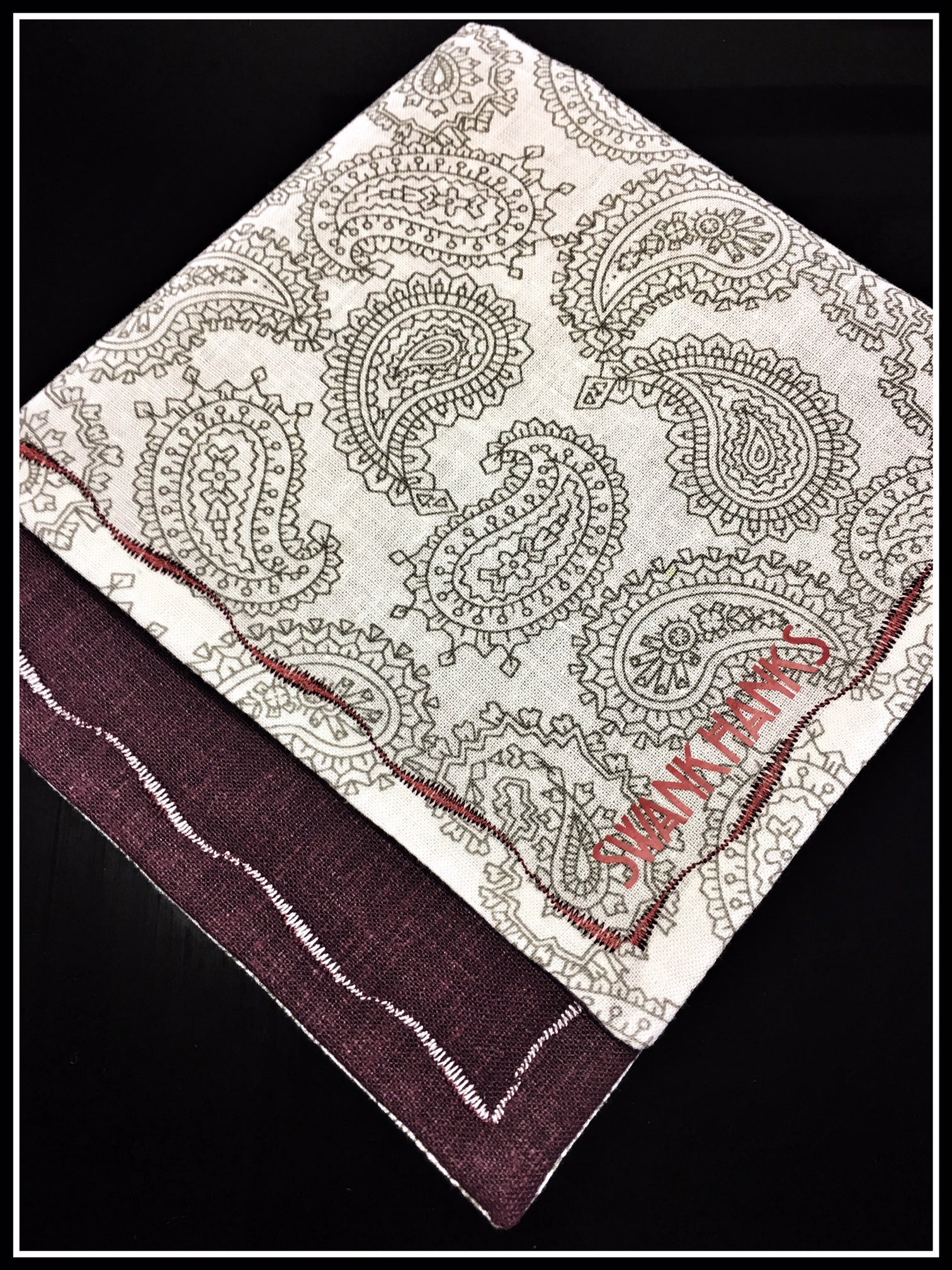 Burgundy Paisley
