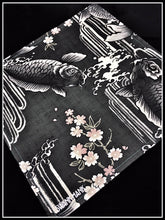 Black Koi one-off (teal silk)