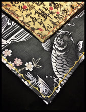 Black Koi one-off (gold stitch)