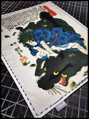 Samurai Yoshiharu Organic Cotton Sateen (blue stitch)