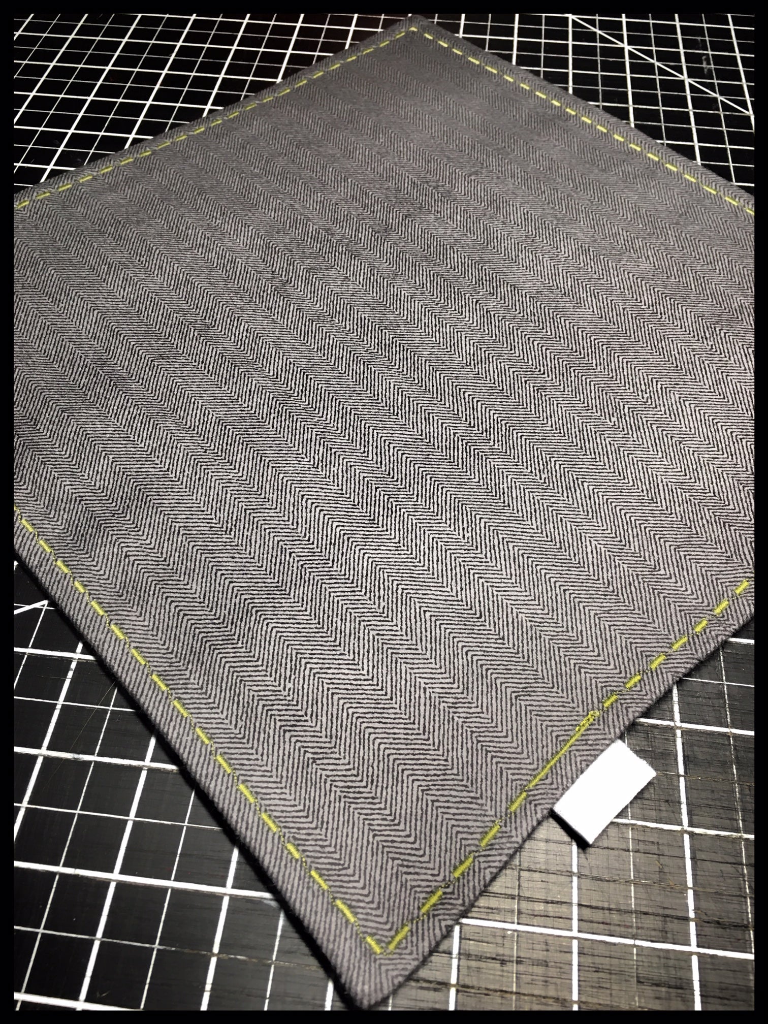 Grey fleece Chevron
