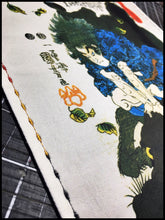 Samurai "Yoshiharu" organic cotton sateen (Black/Red/Orange stitch)