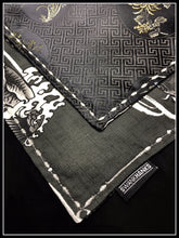 Black Koi (black embroidered silk one off)