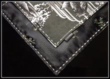 Black Koi (black embroidered silk one off)