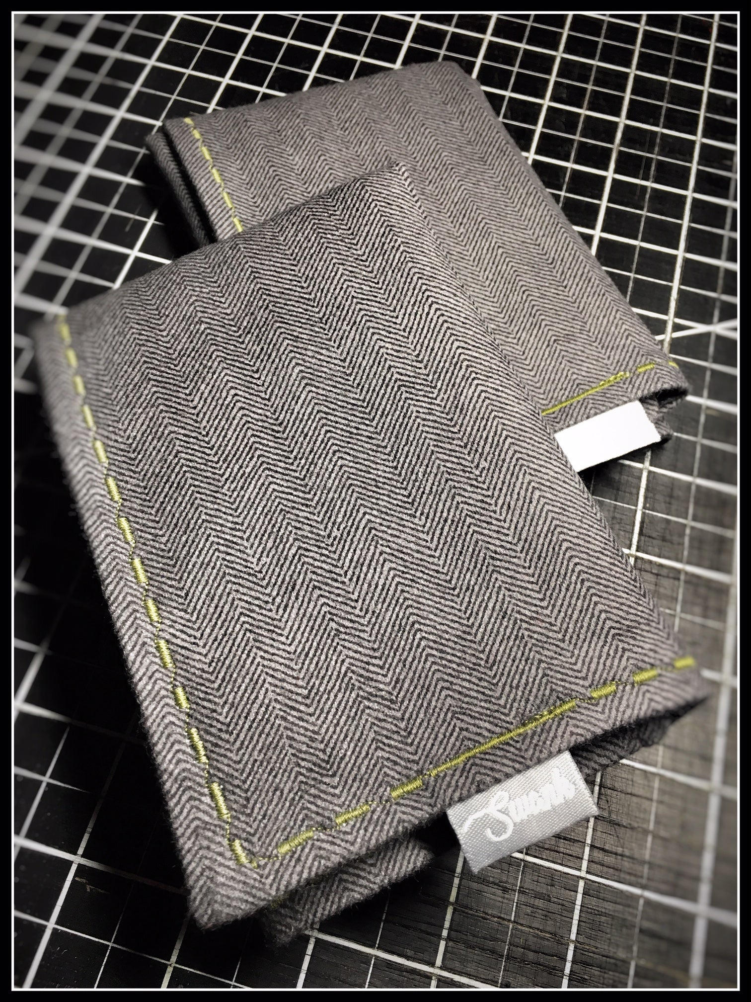 Grey fleece Chevron