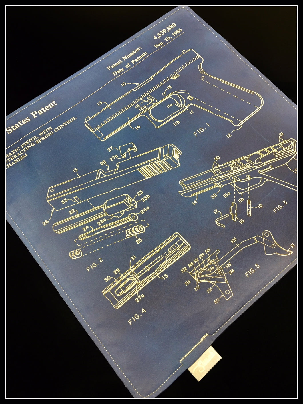 Glock Patent Print (Blue)