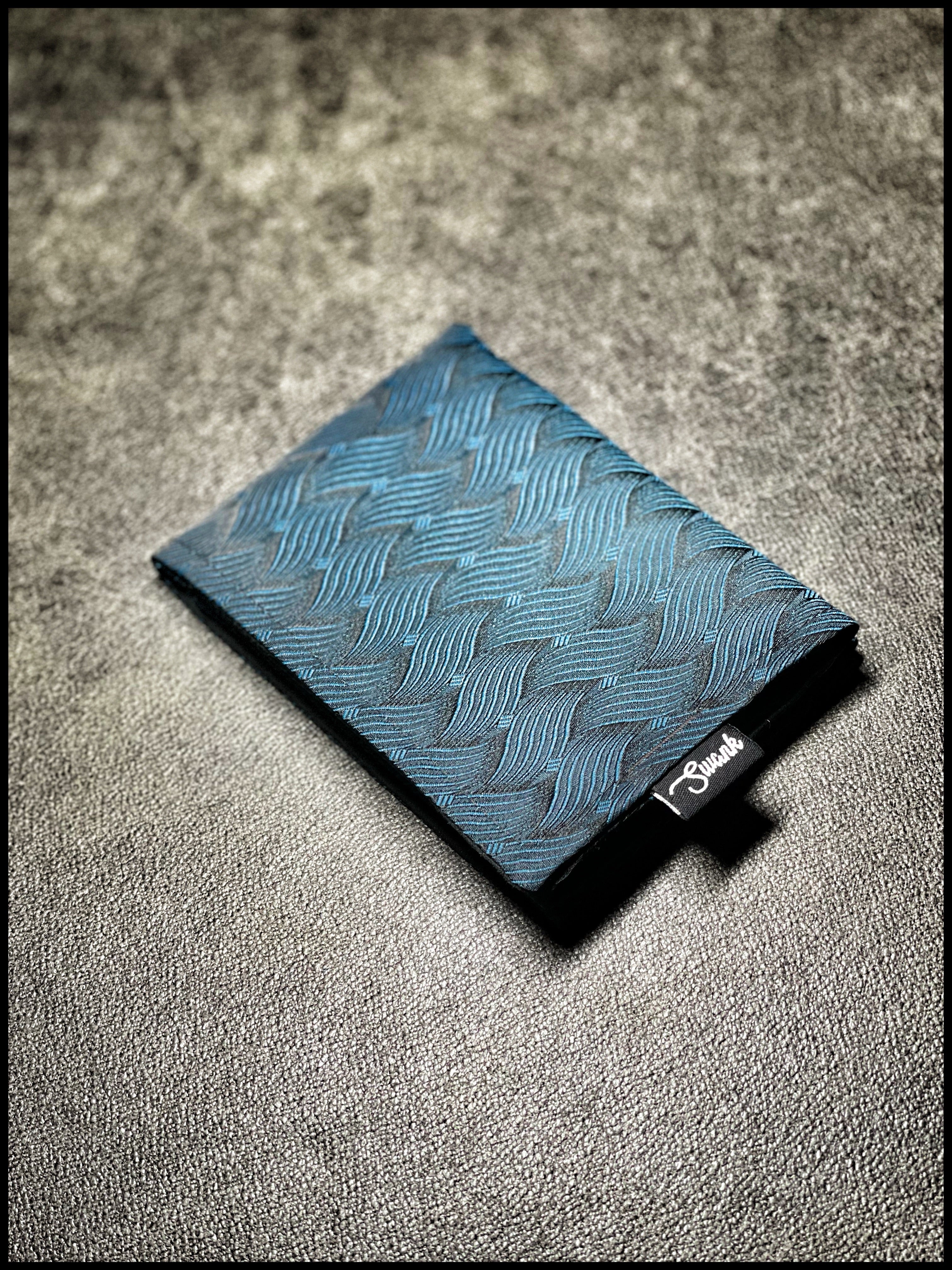 Basketweave Teal Silk