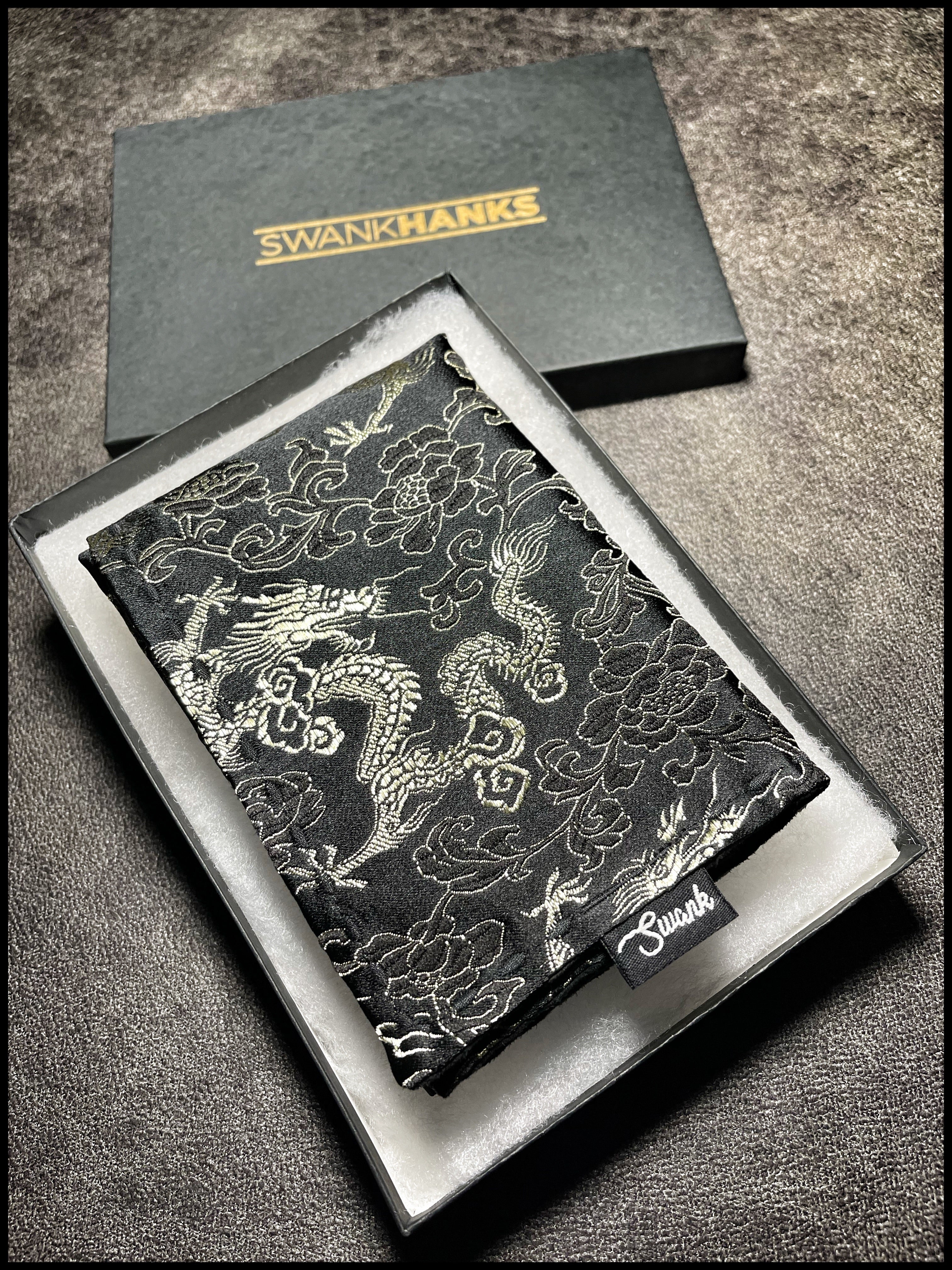 Black Gold Dragon Silk