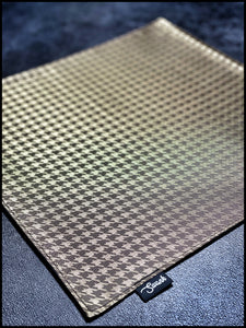 Gold Silk Houndstooth