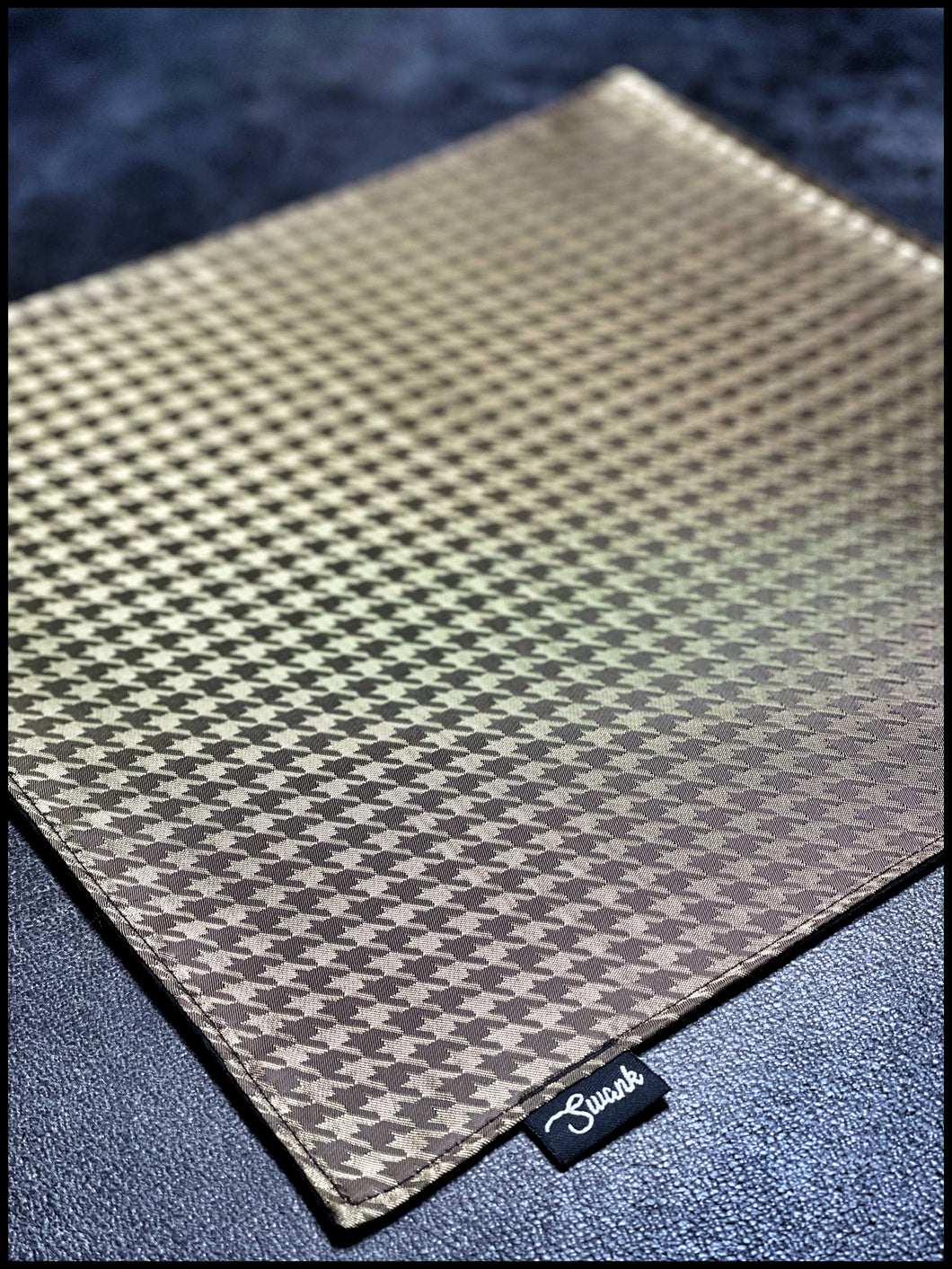 Gold Silk Houndstooth