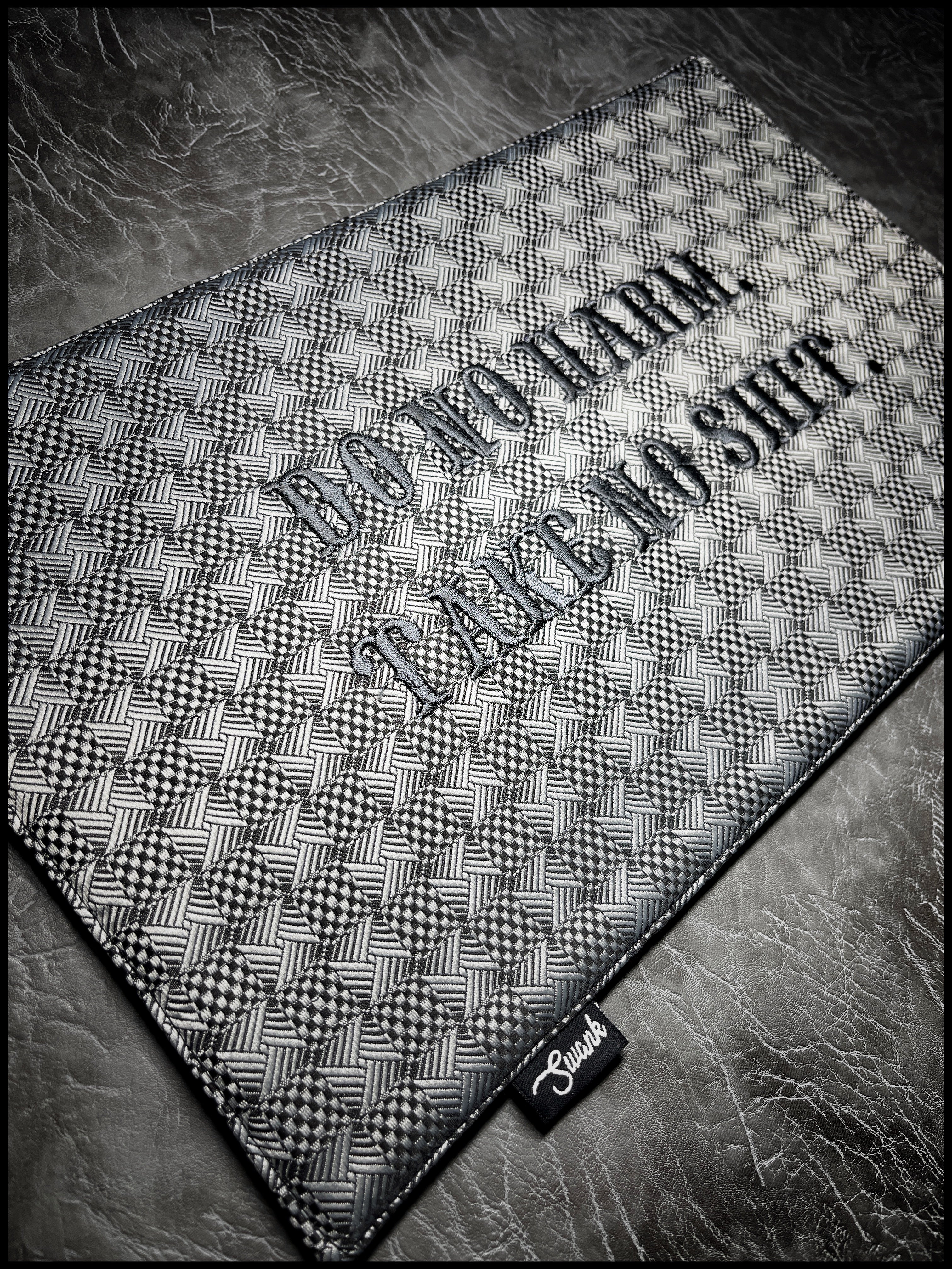 Gunmetal Silk Crosshatch EDC Mat