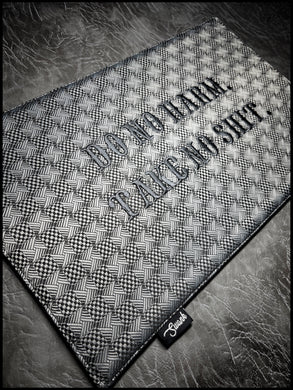 Gunmetal Silk Crosshatch EDC Mat