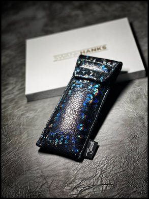 UV iridescent dragon scale pouch