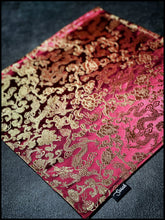 Cranberry Gold Dragon Silk