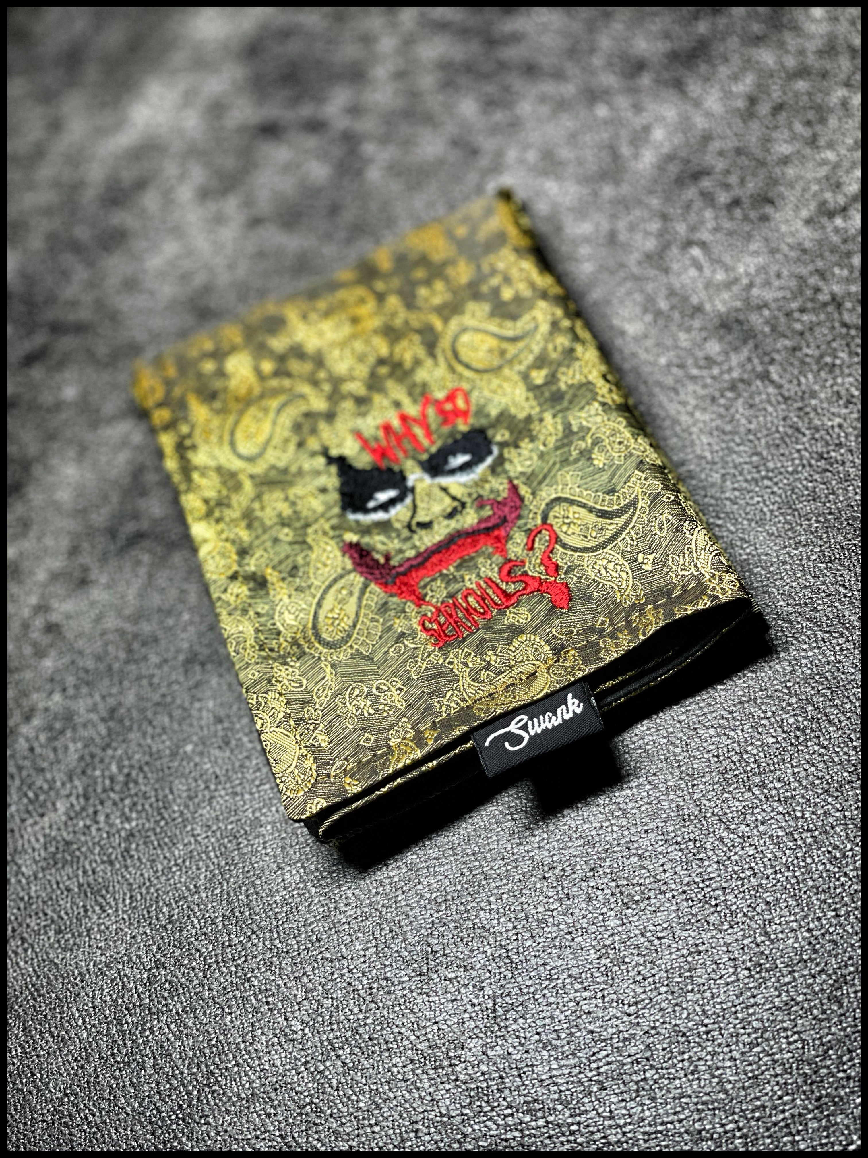 Why So Serious (gold paisley)