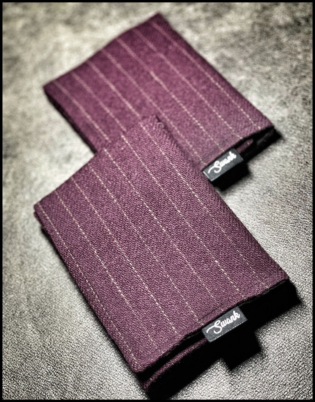 Burgundy Pinstripe