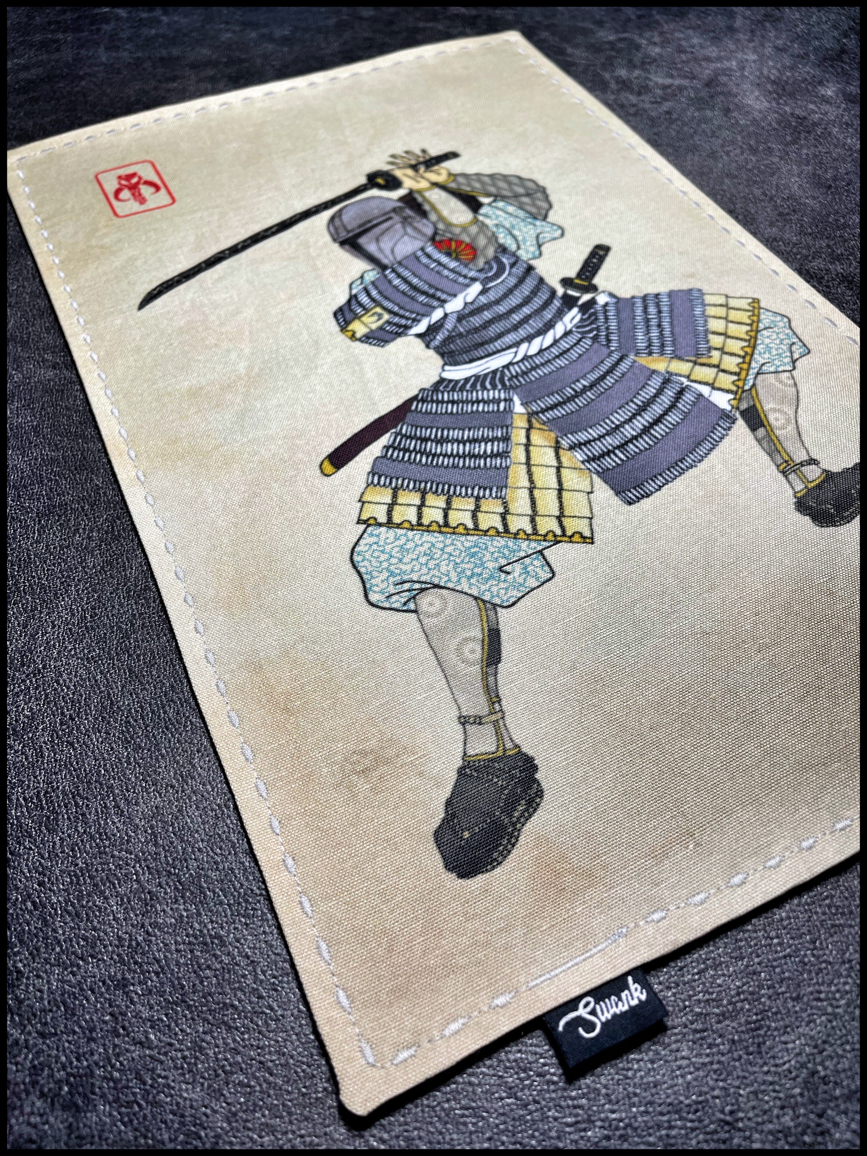 “The Mandalore” Hokusai Samurai Scad Arts collab (ivory stitch)
