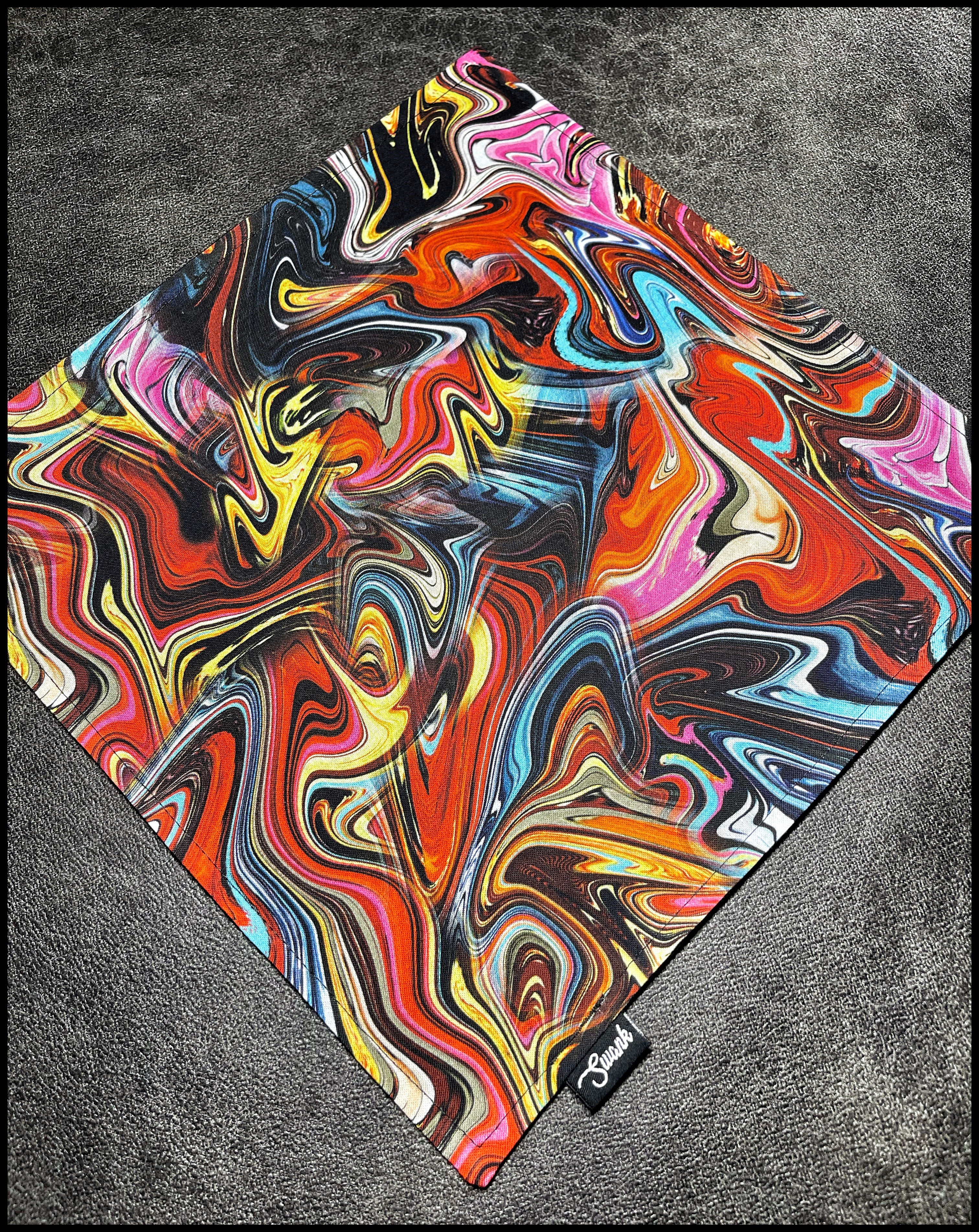 Acrylic Oil Spill (red)