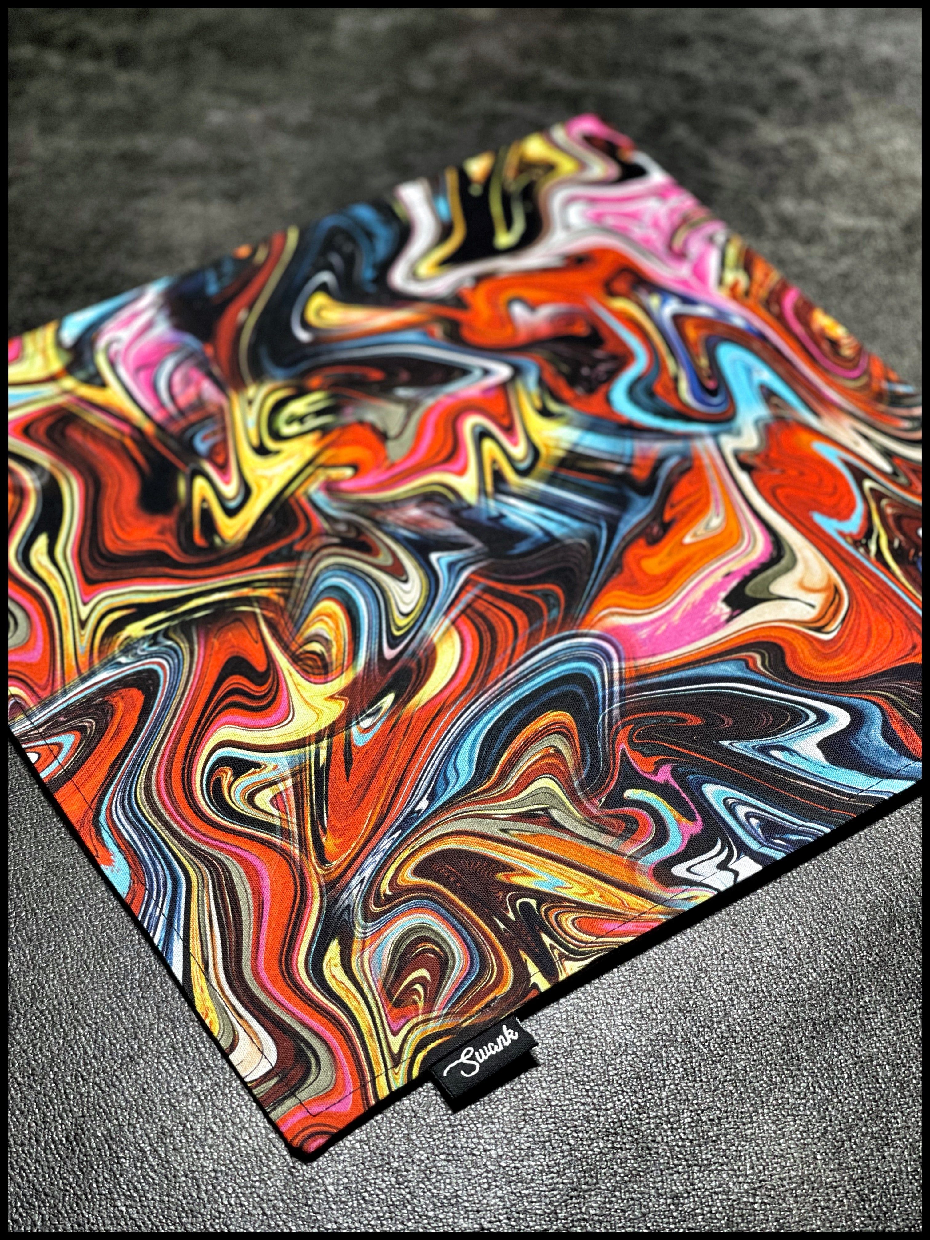 Acrylic Oil Spill (red)