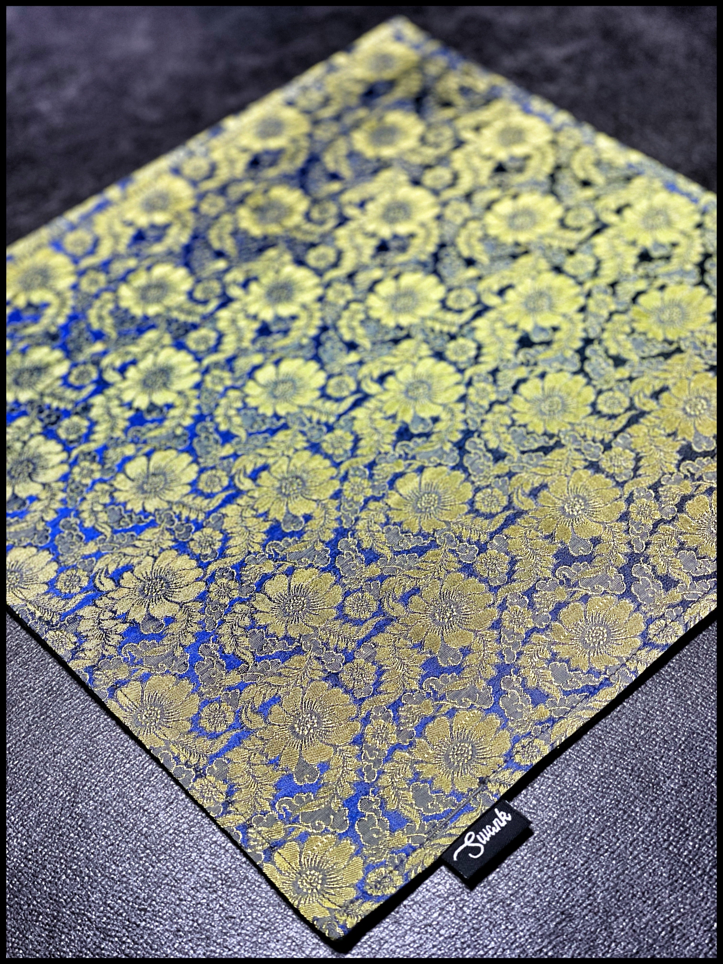 FLORAL SILK (yellow/blue)
