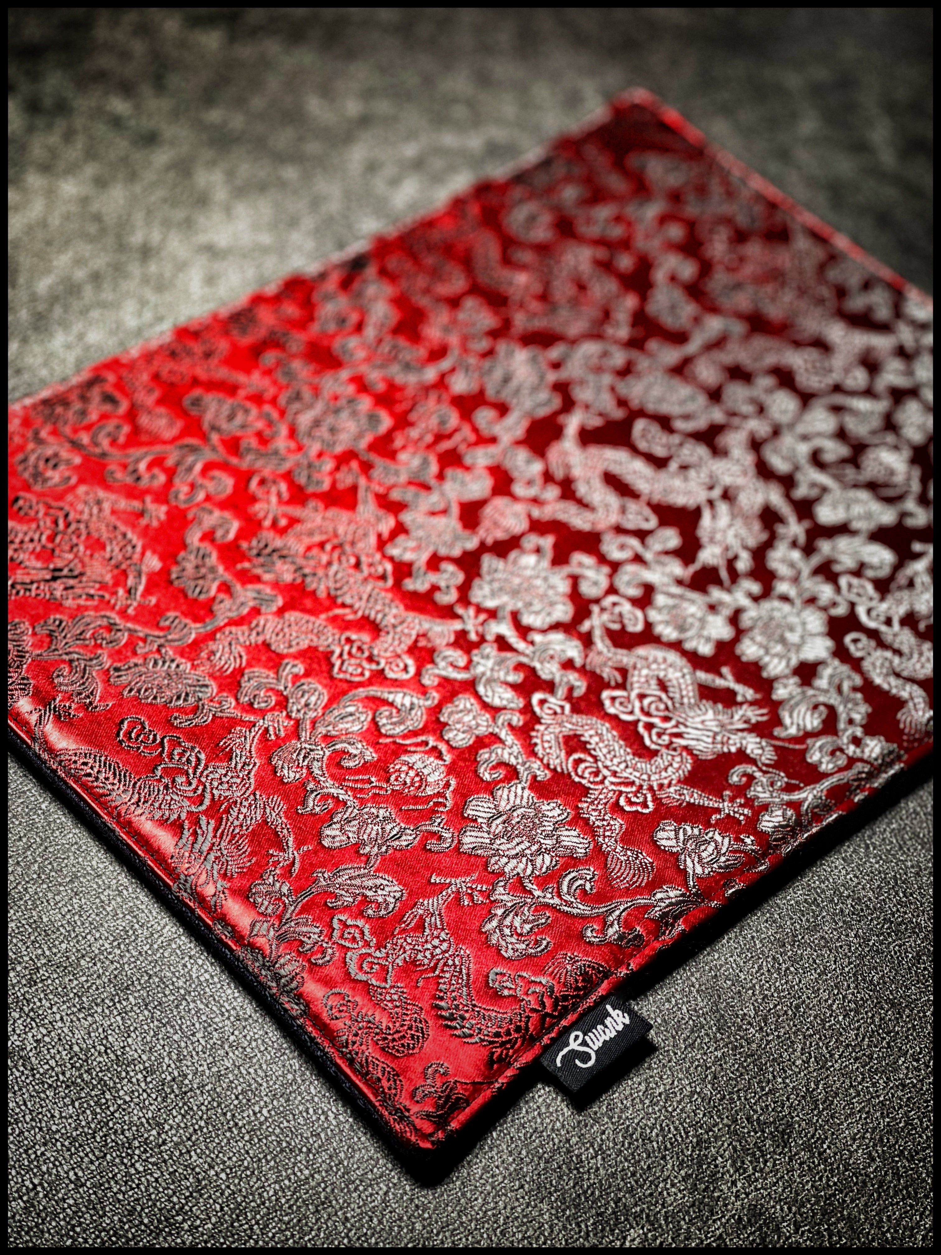 Red/Black Dragon Silk EDC Mat