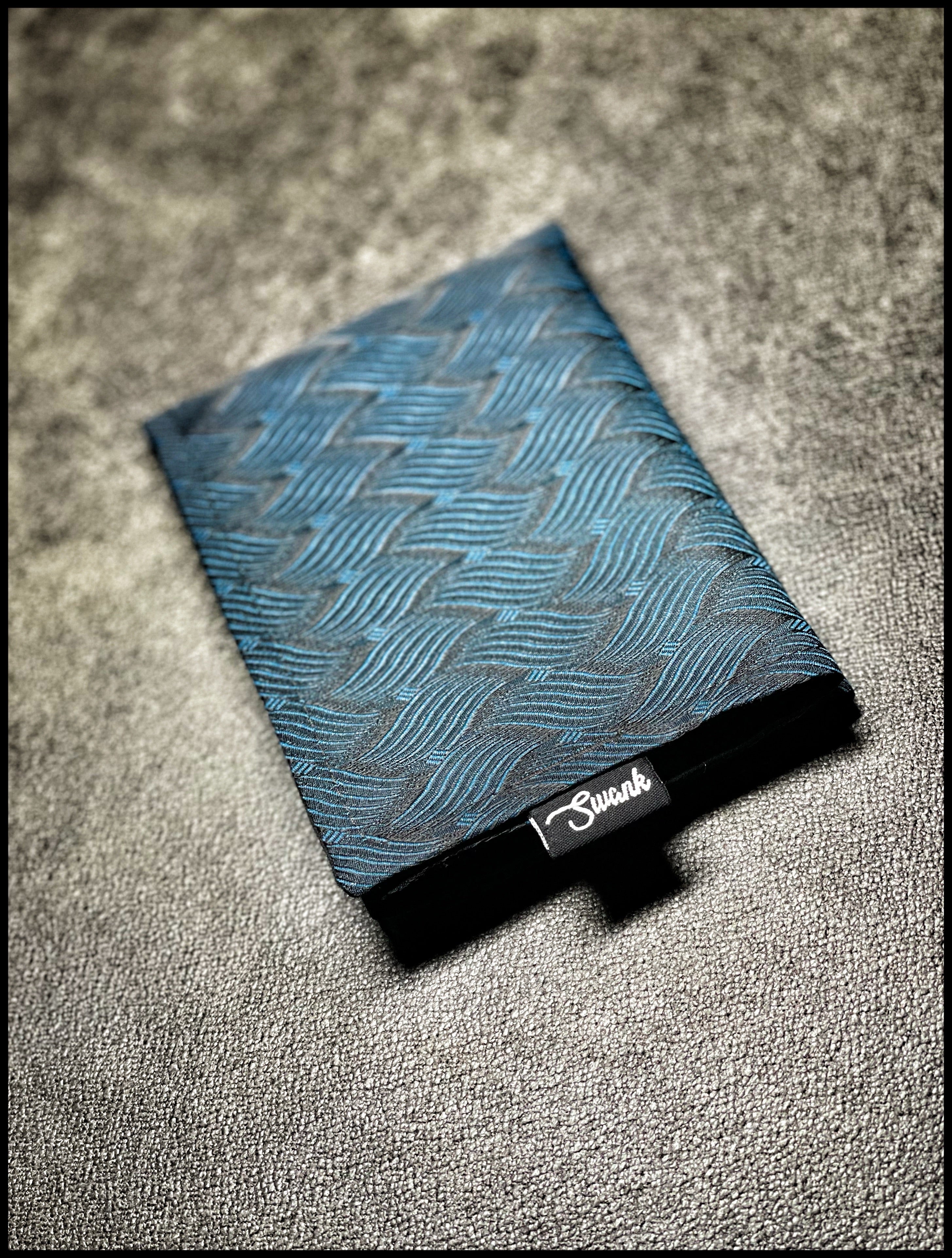 Basketweave Teal Silk