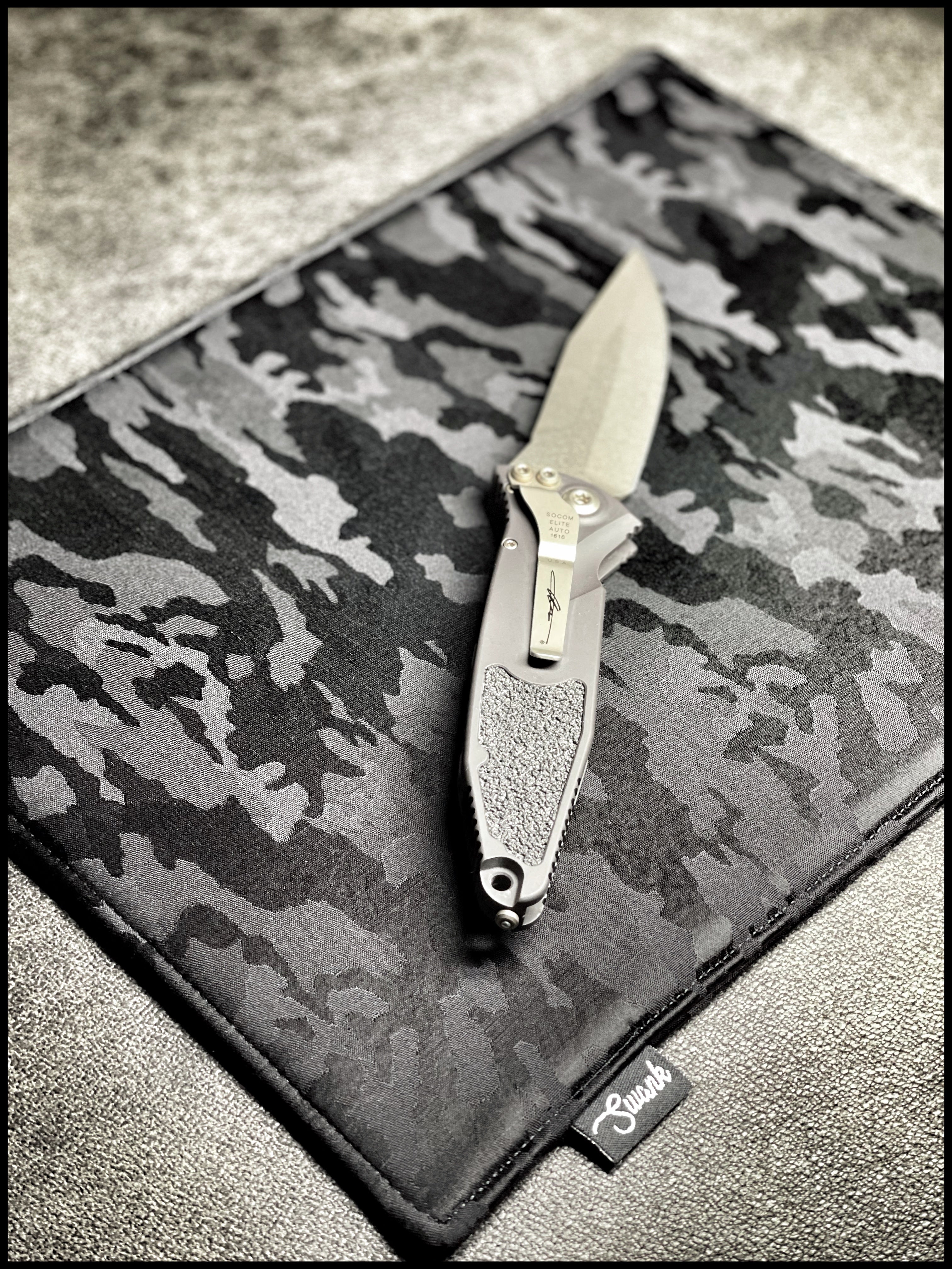 Black Multicam Silk EDC Mat