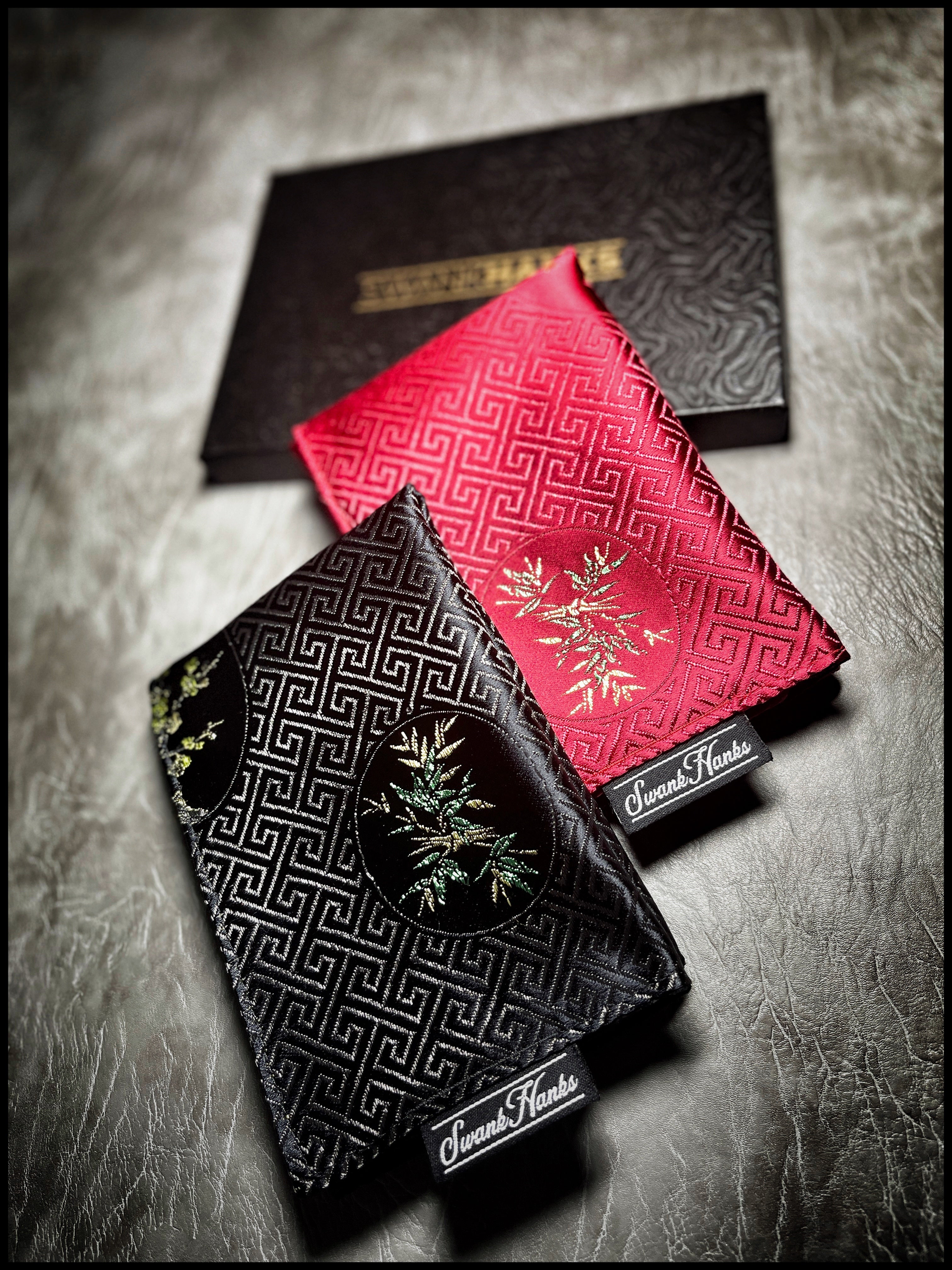 Silk Asian Floral Red