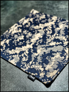 Quilted Digi Camo (Coyote/ Blue)