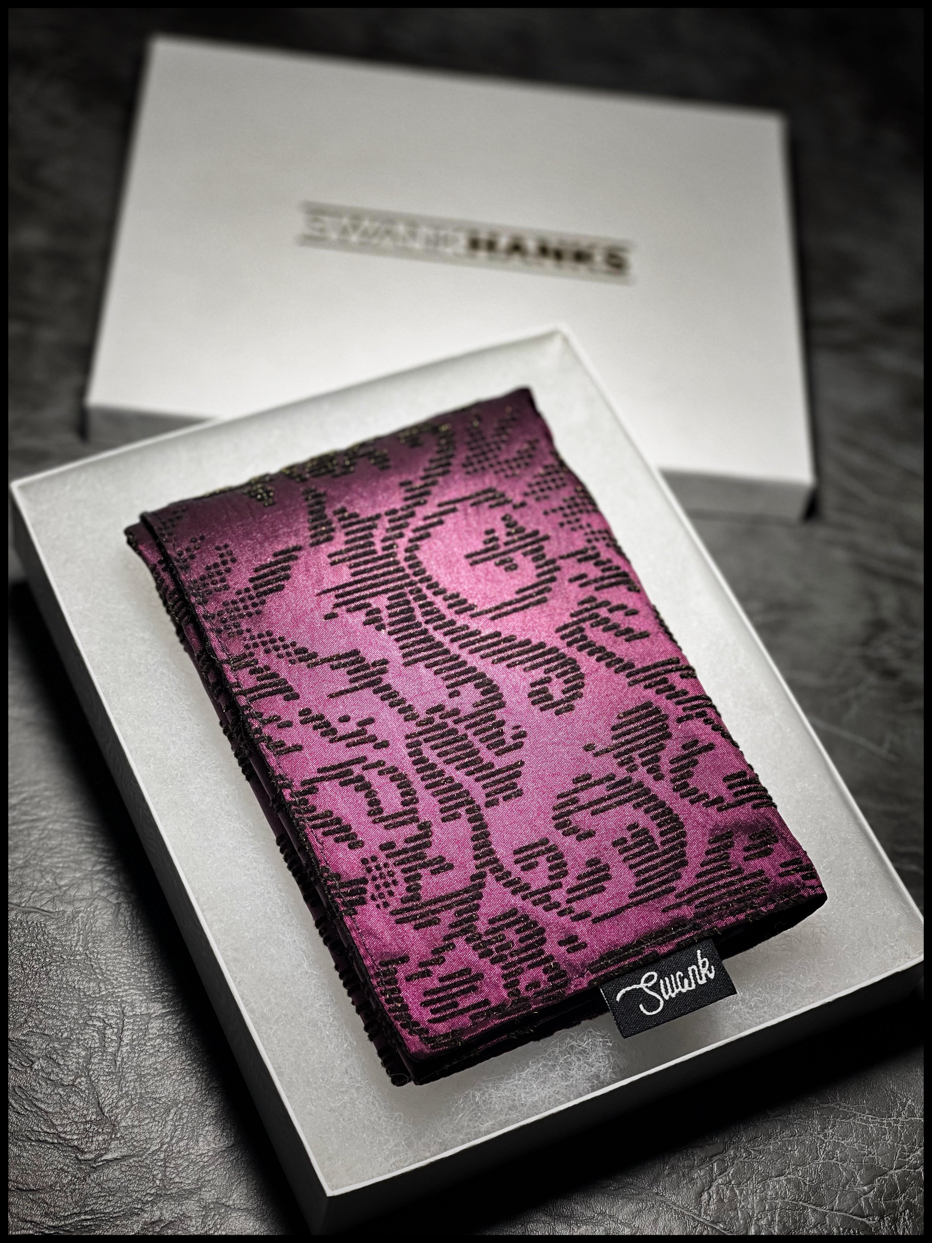 Velvet braille paisley silk