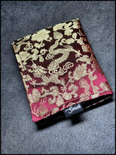 Cranberry Gold Dragon Silk